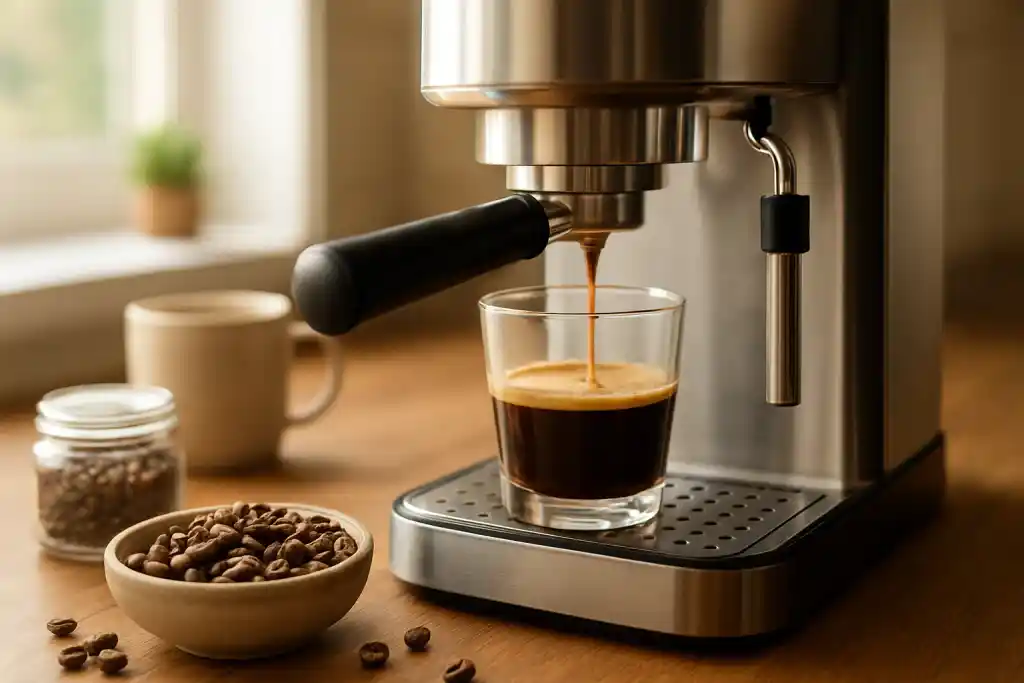 Editorial photograph related to bottomless portafilter benefits