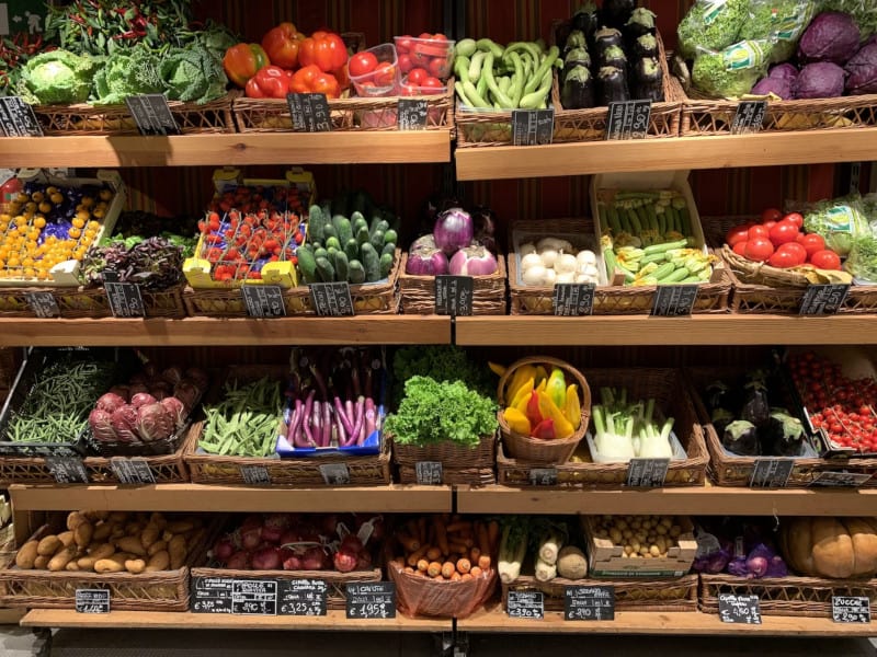 fruits and vegetables for sale